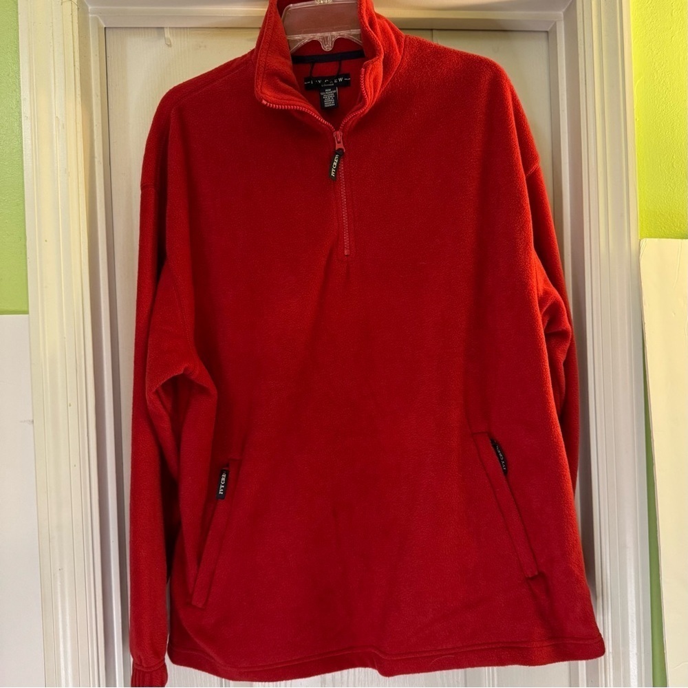 Ivy Crew Classics 1/4 Zip Long Sleeve Pull Over Fleece Jacket